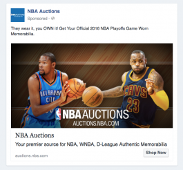Vantage NBA Facebook Ad 4