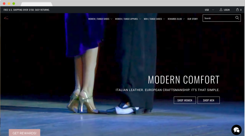 tango shoes online shop