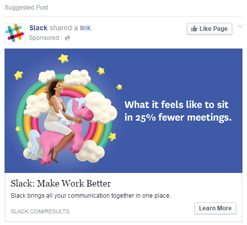 slack facebook ad creative